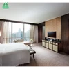 For Hilton lobby furniture tv stand hotel bedroom furniture set modern solid wood plywood