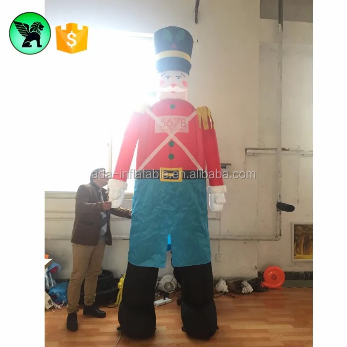 3m Inflatable Soldier Customized The Nutcracker Cartoon 10ft High Christmas Father Inflatable