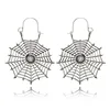 2018 Wholesale Gypsy Gold Silver Wing Triangle Square Drop Dangle Earrings for Women Metal Hollow Geometric Pendant Earrings