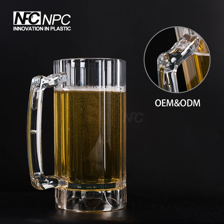 High Quality Wholesale Price Promotional Customized Acrylic Beer Mug 12