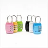 High quality zinc alloy colorful gym luggage case reset 3 digit combination safe lock