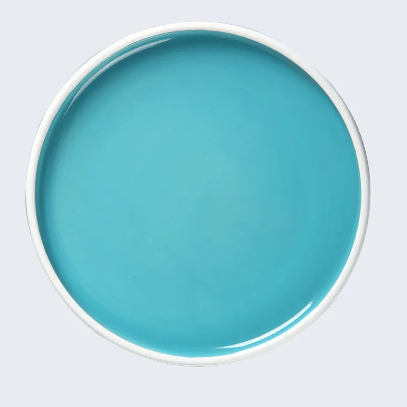 product-Horeca Wholesale China Dishes, Event Party Color Plate, Blue Porcelain Dishes For Restaurant-3
