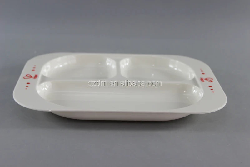 Custom-made Melamine 3 Division Plate for children Kids