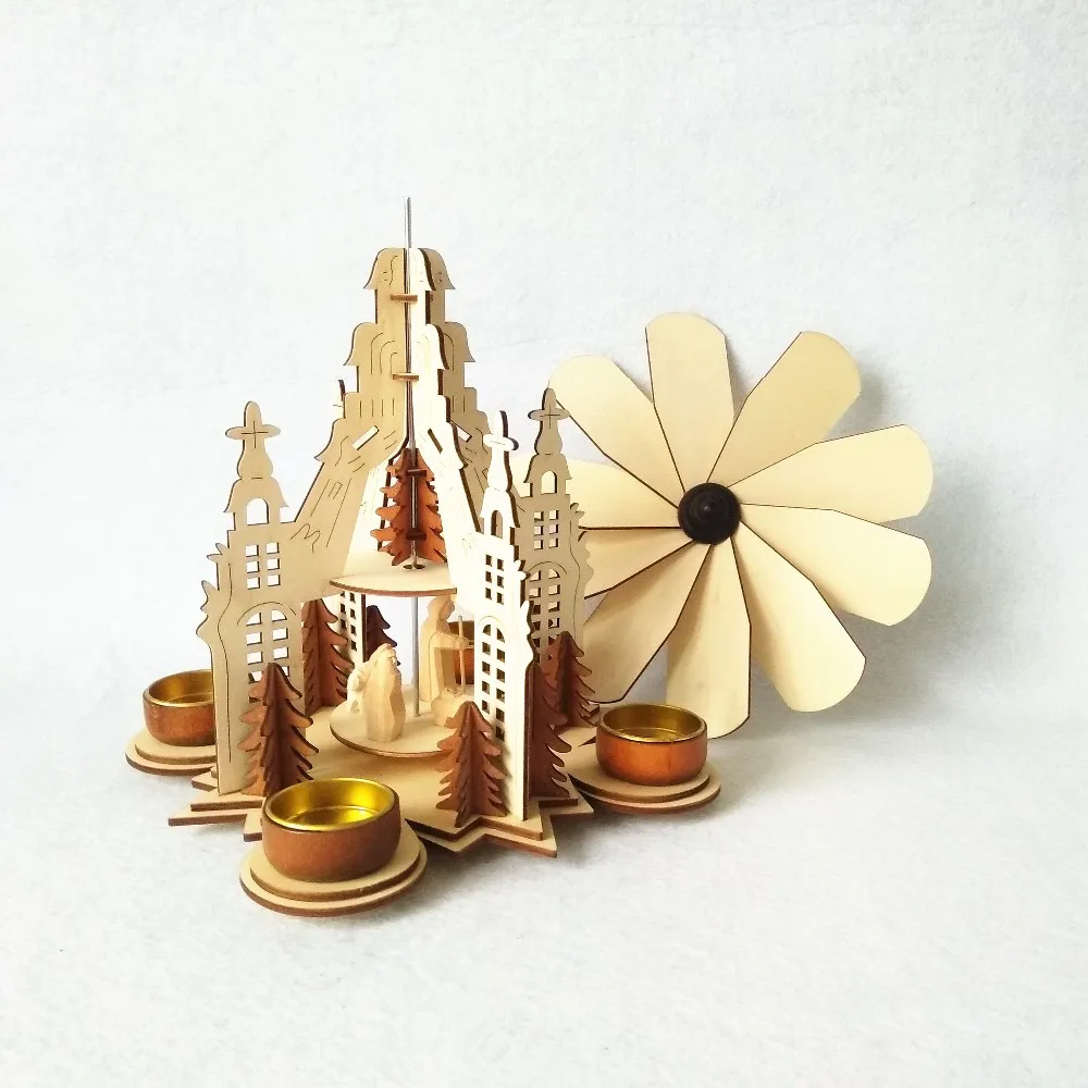 Wooden Nativity Christmas Tealight Pyramid Handicrafts Buy Christmas Ornaments Handicraft