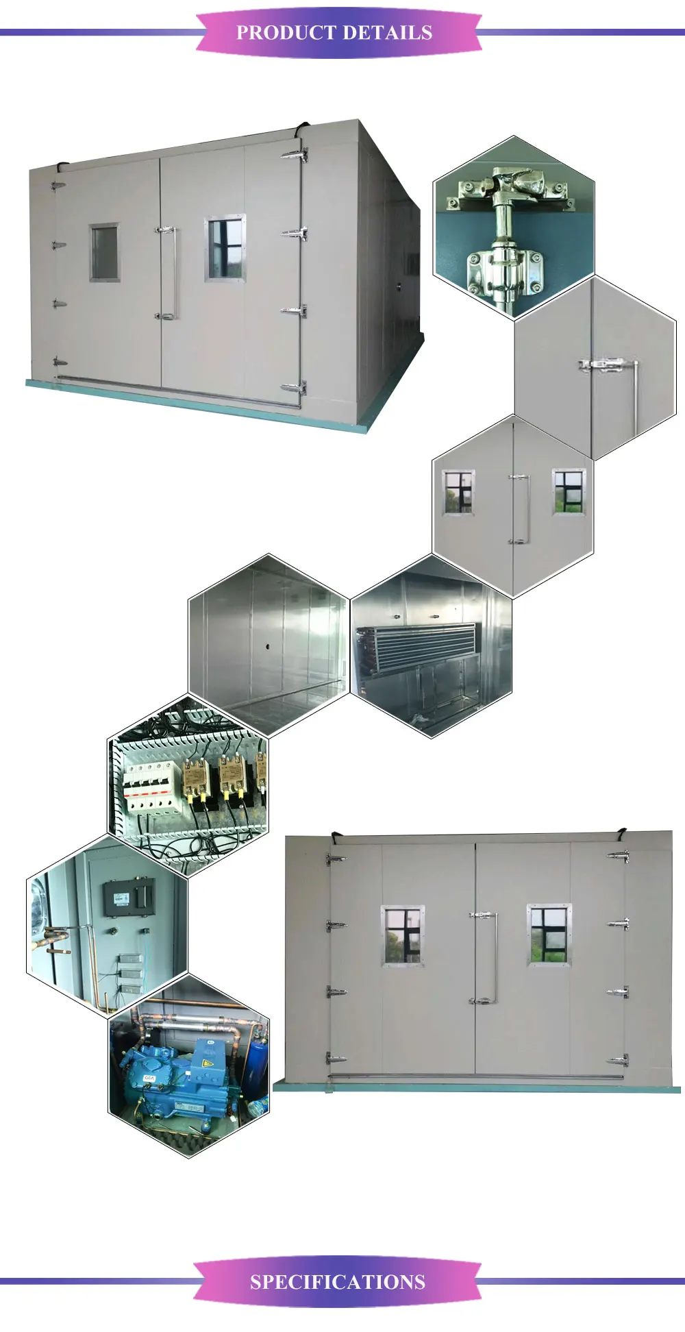 Walk In Climatic Room Environmental Temperature Humidity Walk-In Testing Chamber