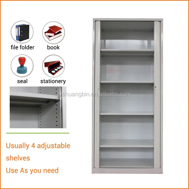 roll front cabinet with roller shutter door