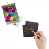 Scratch Off Mini Notes with2 Stylus Pens Kit: 150 Sheets of Rainbow Holographic Scratch Paper for Kids Arts and Crafts
