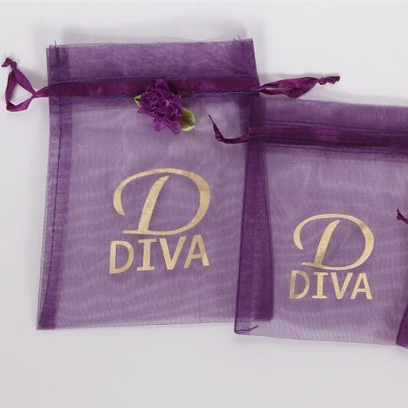 Multi Size Organza Gift Bag Wholesale Custom Organza Bags Drawstring