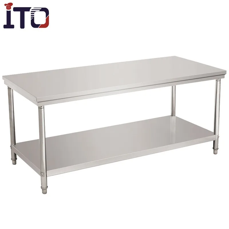 Work Table Ito-01625 Cheap Stainless Steel With 3 Layers Restaurant Ce ...