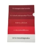 A4 Size PP L Shape File Folder With Customized Logo