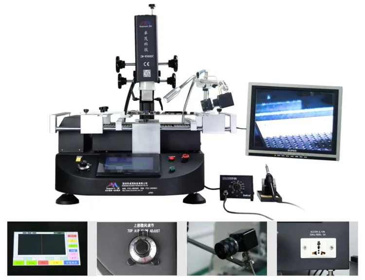 laptop mobile phone logic board repair machine ZM-R5860C bga reballing kit
