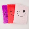 Smiley notebook so cute beautiful as festival gift can customized nice quality with fluff notebook