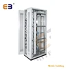 19'' grey double perforated (hexagonal) door sever network cabinet