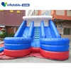 Big Sea wave design Inflatable two slide with buffer and dam board