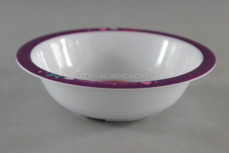6.5 inch melamine Baby bowl Plastic broadbrimmed bowl