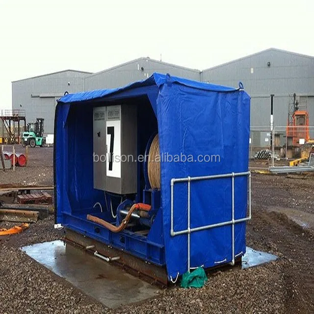 Waterproof Pvc Vinyl Machine Covers Five Sided Snug Fitting Tarpaulin