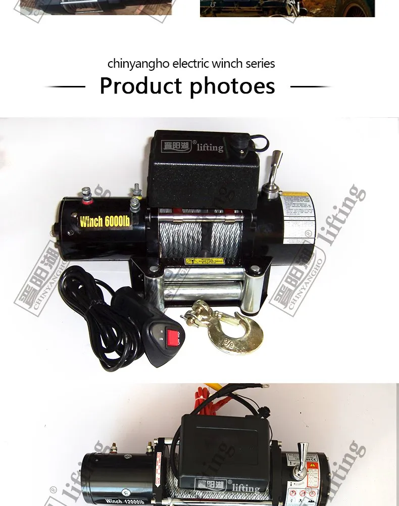 3000/8000/9500/12000/13500/15000lbs Pulling Auto 4x4 Anchor Manual 12v