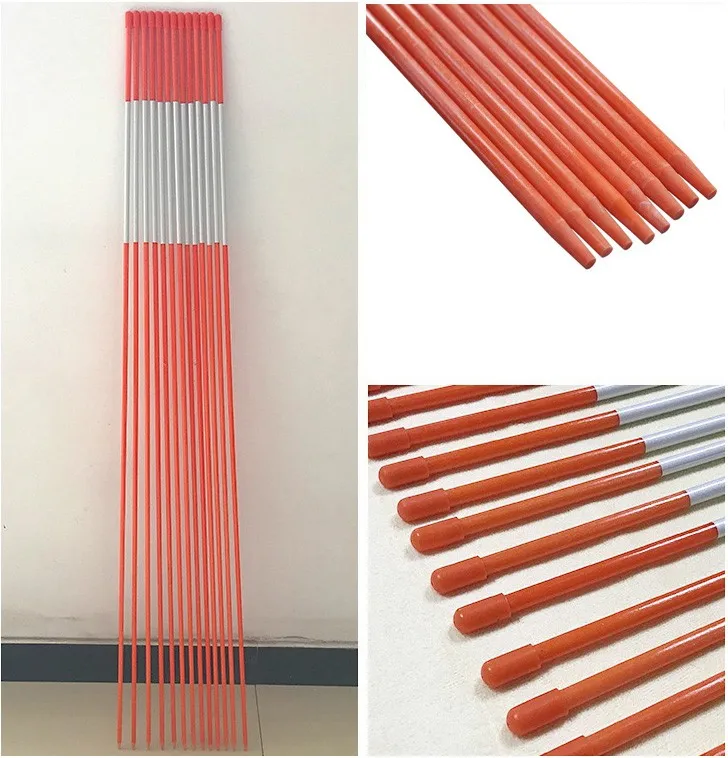 Flexible Driveway Markers 36 Orange Snow Stakes