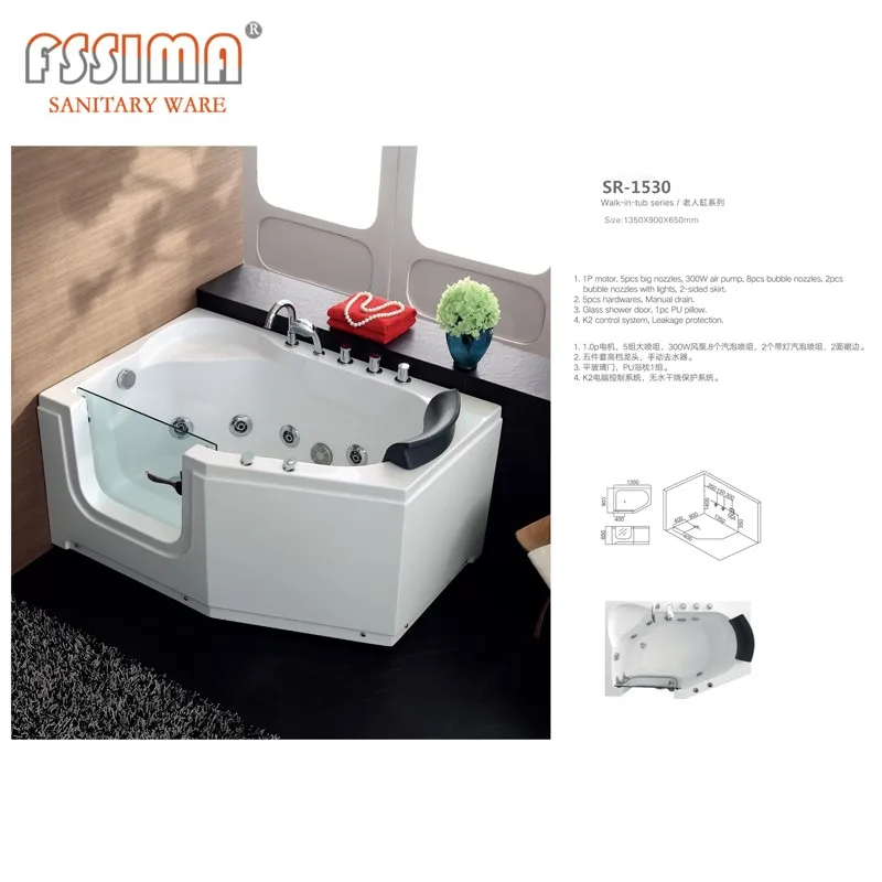 More Safety Acrylic Portable Bathtub,Lowes Easy Walk In Bathtub For