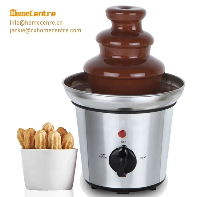 Stainless Steel Party Chocolate Fondue Fountain With 3 Tiers Buy