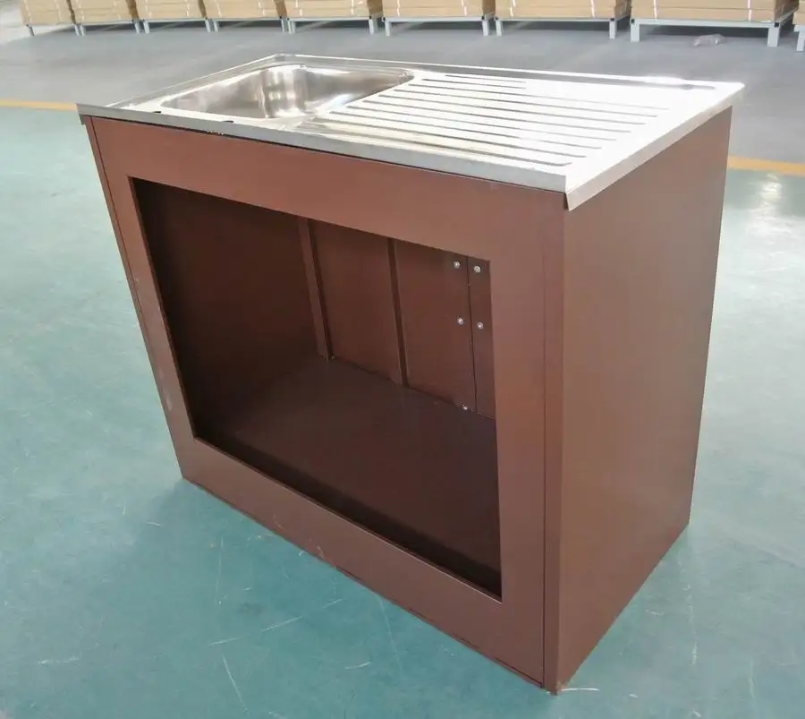 Modern Design Corner Metal Bathroom Sink Cabinet