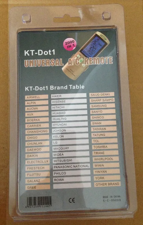 LOW MOQ High Quality China Cheap Universal A/C Air Conditioning Remote Controller for Air-conditioner