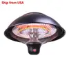 Single halogen or carbon fiber tube led light 1500W outdoor infrared patio electric fan ceiling heater/stocked in USA