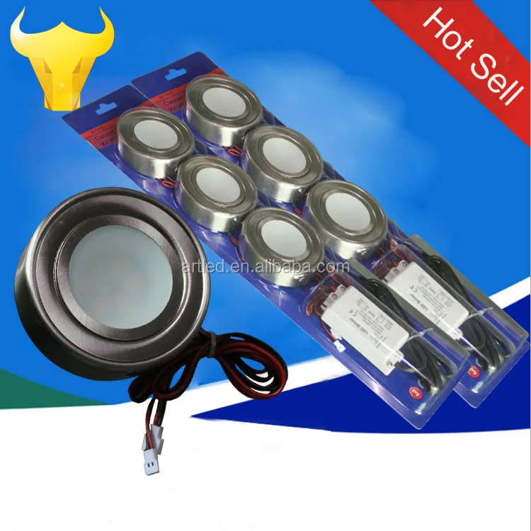 
3*2w surface and recessed mounting LED cabinet light kit 
