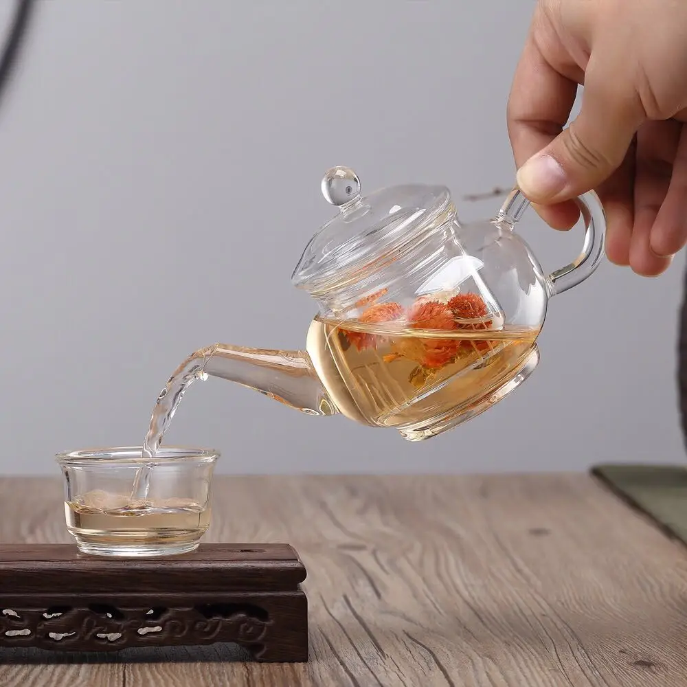 Classic Handmade Mini Capacity Hand Glass Tea Set Heat Resistant Glass
