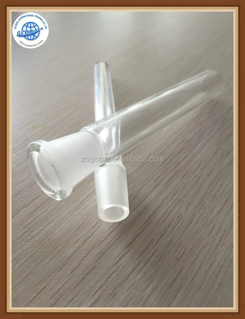 Clear Borosilicate Glass Male And Female Standard Ground Joints Adapter