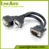 LKCL248 LFH-59 (DMS-59) Male to DVI-I Female and HD15 VGA Female cable