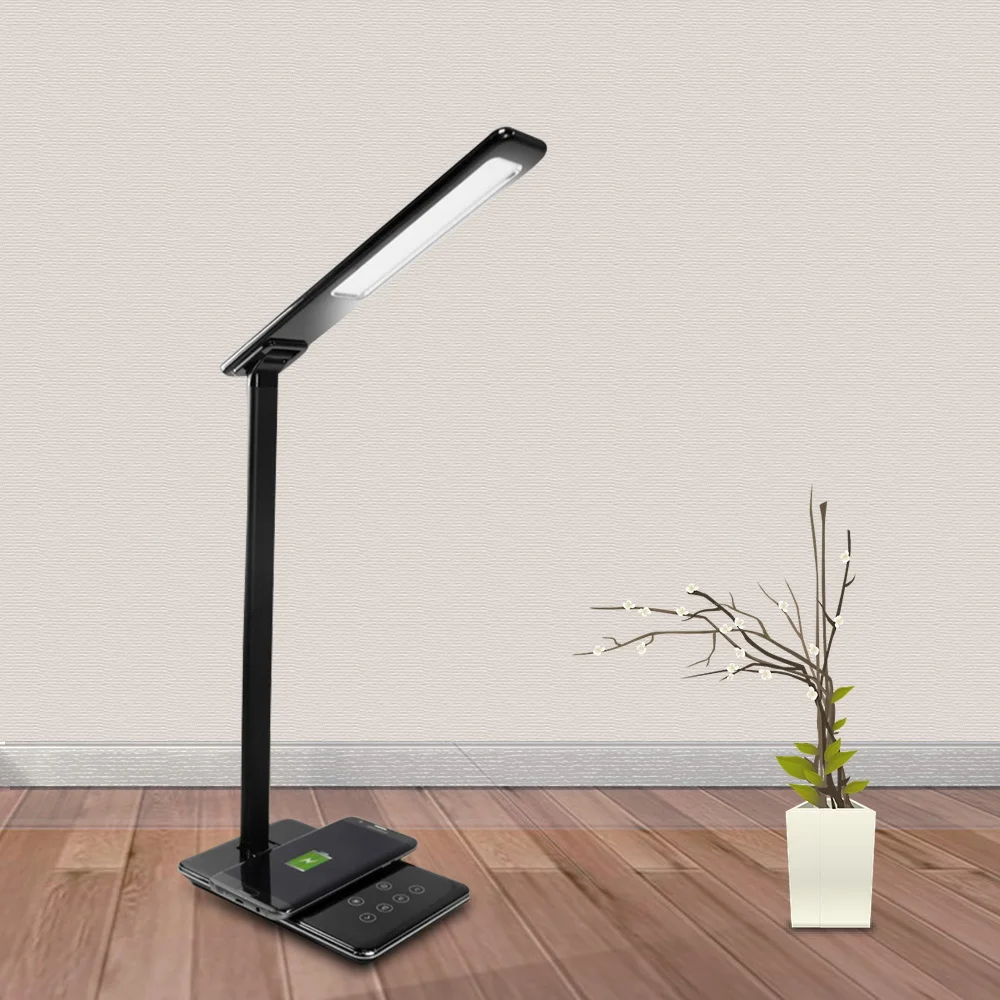 Amazon Hot Selling Wireless Charging Lamp Intertek Led Desk Lamp With