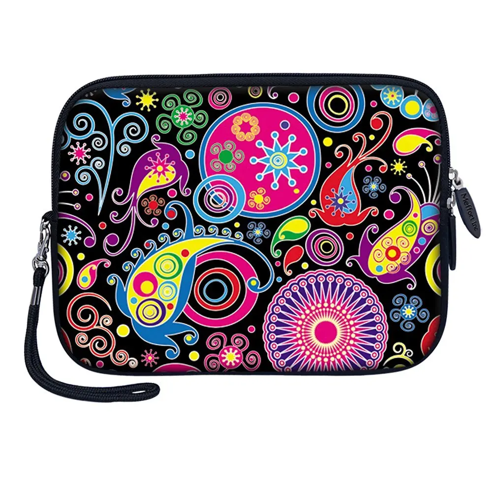 Meffort Inc 7 inch Tablet Carrying Case Sleeve Bag w Removable Handle for most 6" 7" 8" Tablet eBook - Arts Design