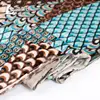Popular design fishscale pattern printing 3-crown velvet fabric