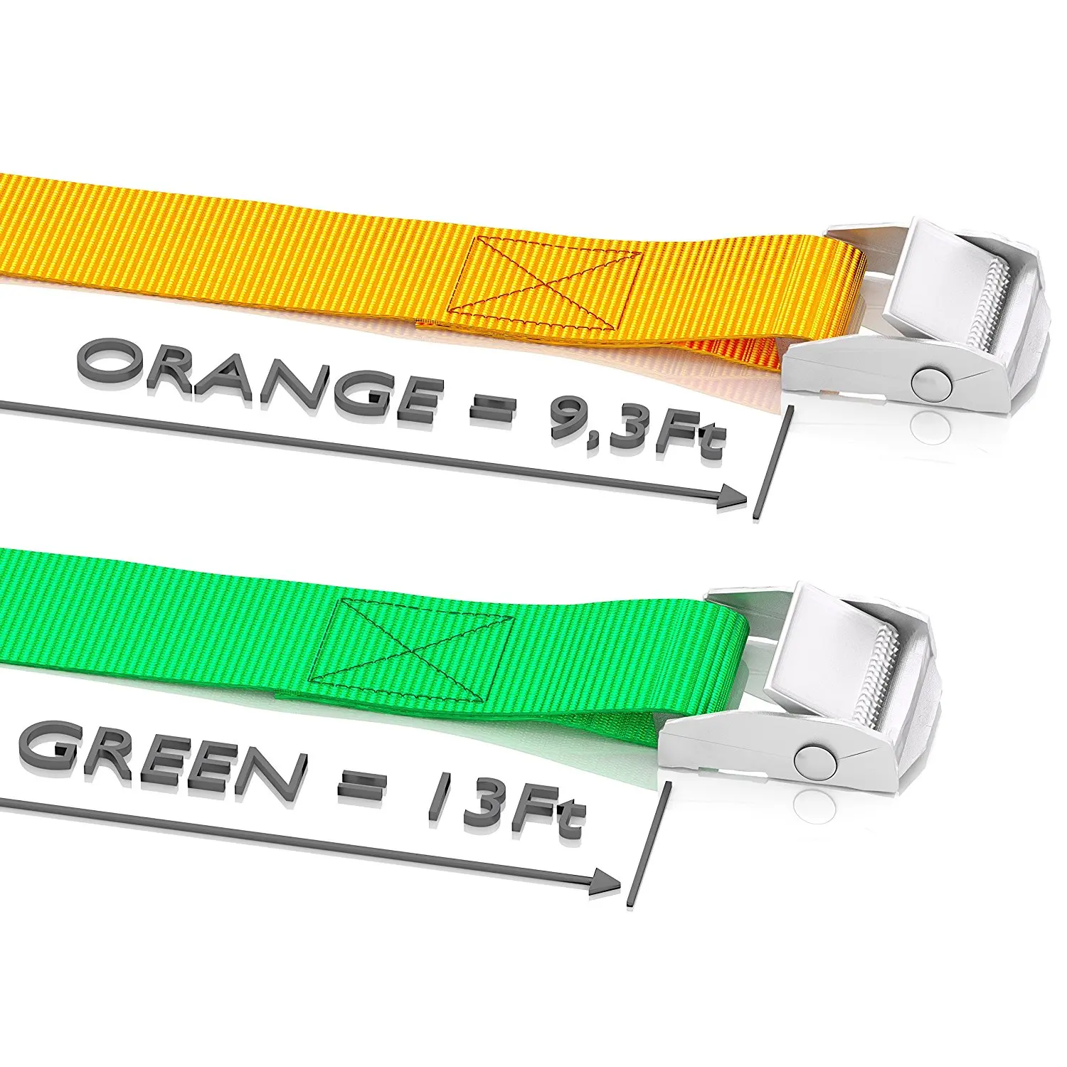 Padded Cam Siainless Lock Buckler 4 Pack 12 ft Heavy Duty Tie Down