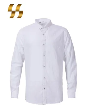 Pria Kemeja Desain Lengan Panjang Putih T Shirt Pembuatan Kapas Polo 3d Kustom Linen Halus Melembutkan Warna Solid Buy Desain Baju Terbaru Untuk