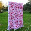 Wedding Decorative Backdrop Artificial Hydrangea Silk Rose Artificial Flower Wall Panels For Decoration