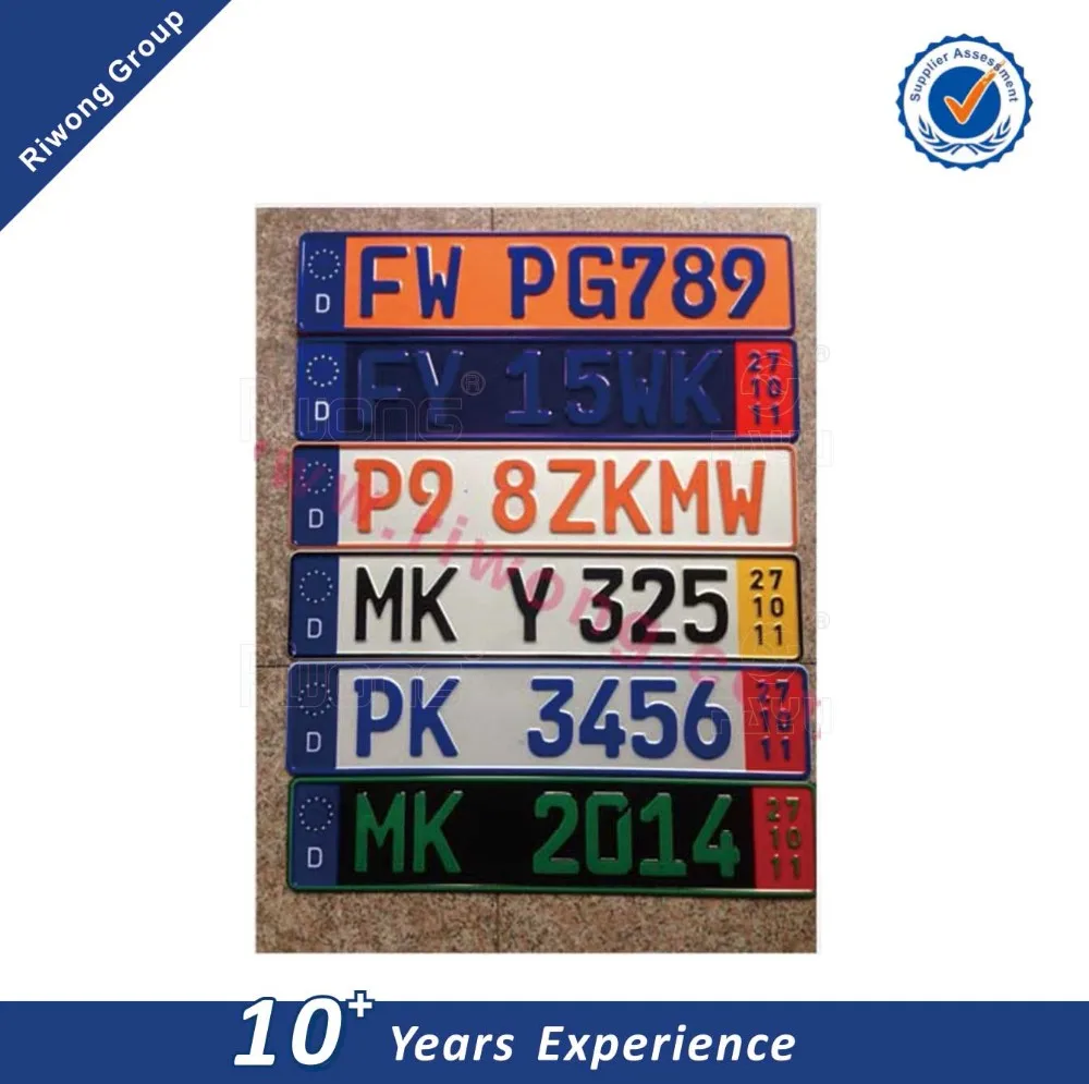 Personalized License Plates With Embossed Numbers For Decoration Buy