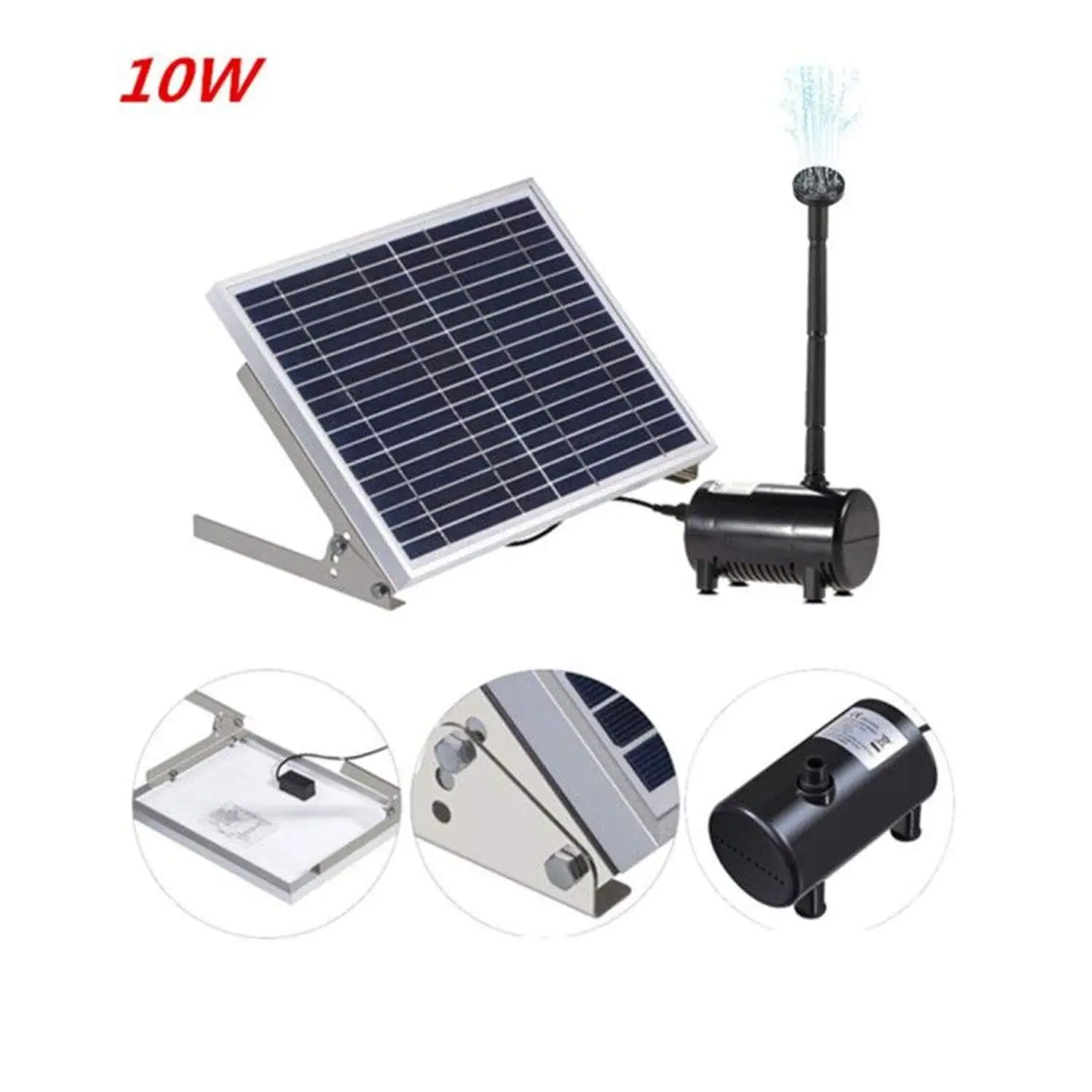 OUNONA Solar Bird Bath for Pation and Garden//Lawn Outdoor Watering Power Pump for Fish Tank Aquarium