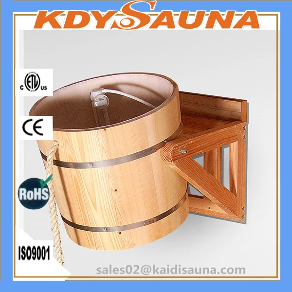 Hemlock Solid Wood Type Wood Sauna Shower Bucket Buy Wood Shower