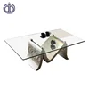 Alibaba hotsale product new modern glass coffee table set,tea table C1112 vintage coffee table white
