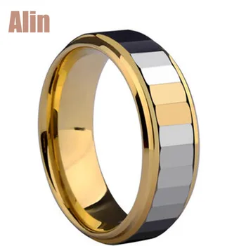 Thailand Gold Jewelry Wholesale Irregular Sunken Channel Tungsten Ring For Women Men - Buy ...