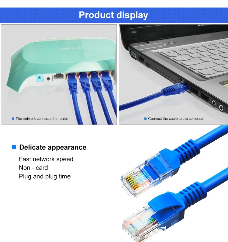 4 pair utp cat5e lan cable 4pr 24awg 1m 3m10m Patch Cord CAT5e CAT6 UTP FTP RJ45 lan Cable optical patch cord cable