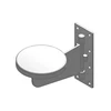 Industrial metal welded wall mount fix steel round stool for jail