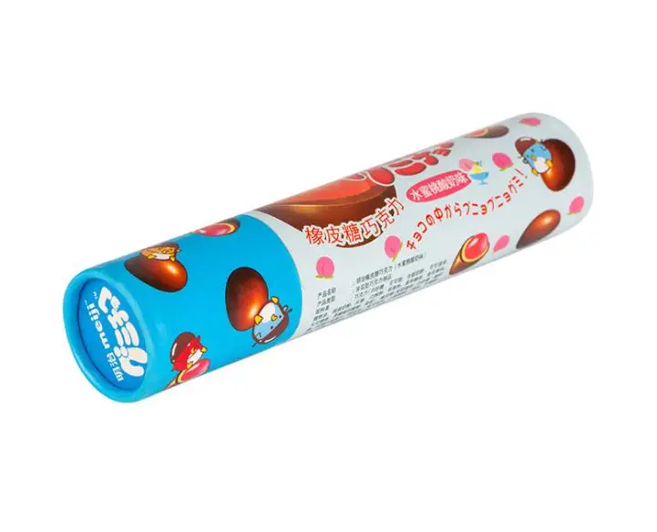Food grade recycled paper tube for chocolate packaging