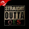 T shirt heat transfer straight outta OES hot fix rhinestone sheet