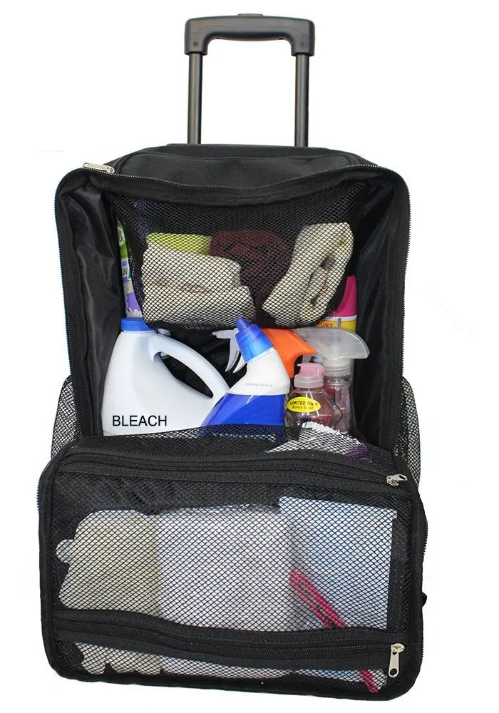 Royce Rolls #F30-LST2E Stainless Steel Std Microfiber Housekeeping Cart