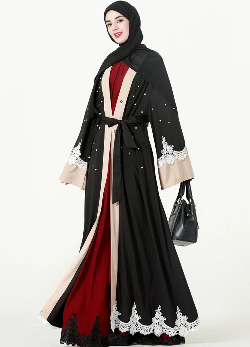 long sleeve muslim evening dress