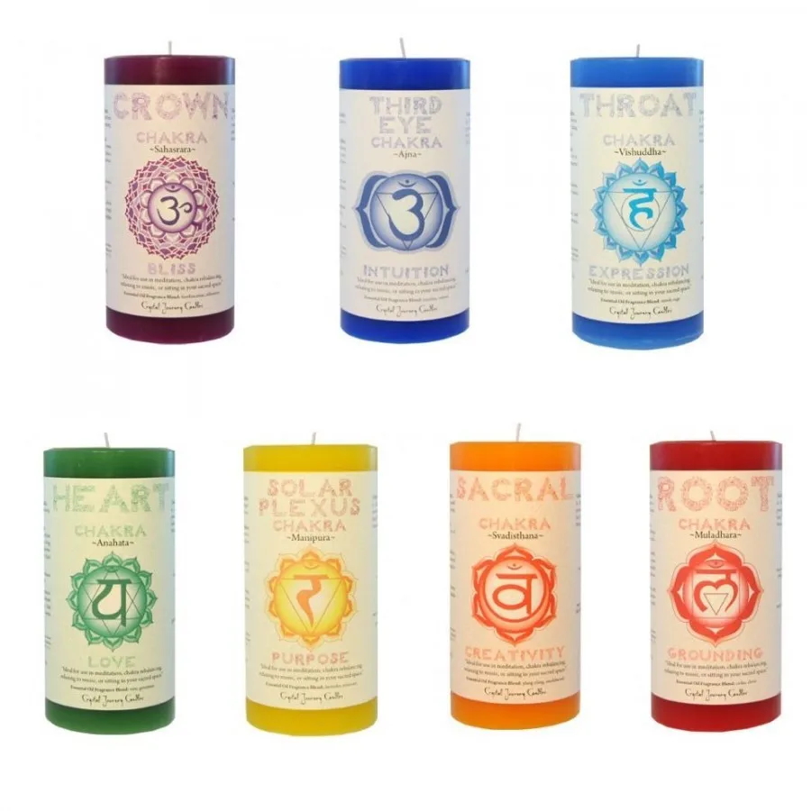 чакровая свеча. свечи по чакрам. чакровые свечи набор. набор чакровых свечей. свечи чакры.