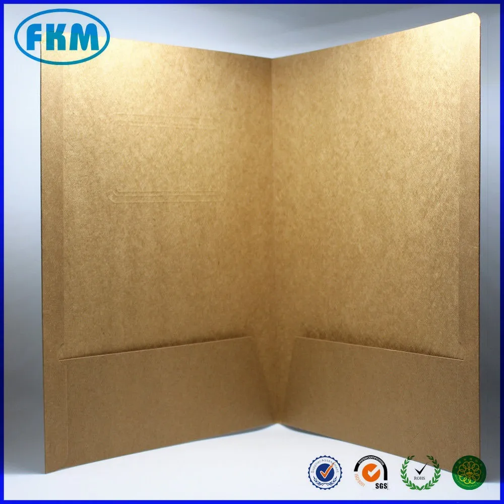 Custom Design 300gms Manila Paper File Folder /recycled Kraft Paper